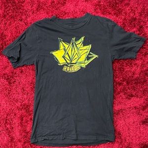 Volcom Surf Skateboard Medium Large Snowboard Retro Shirt Black